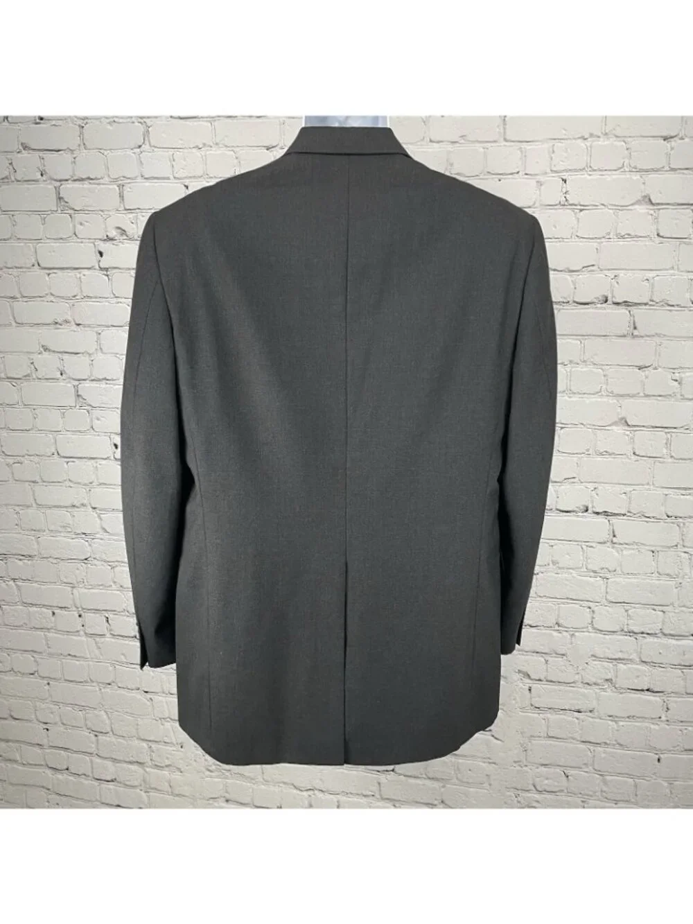 Hart Schaffner Marx Dark Grey Wool 100’s 2 Button Blazer Sport Coat USA Size 42L